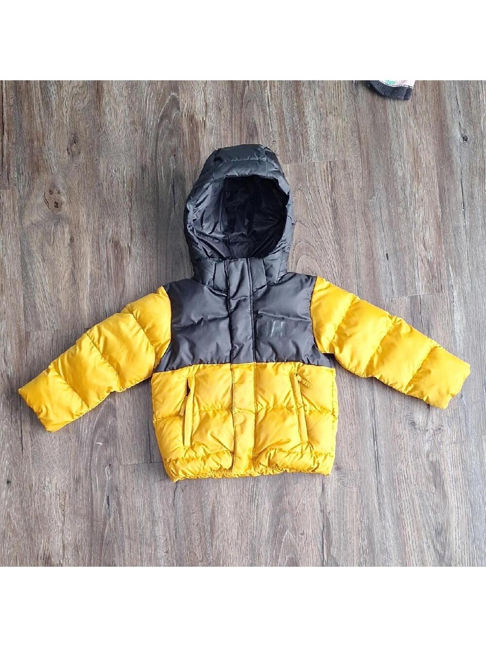 Helly Hansen Mustard Yellow And Black Coat Size 4 Kids